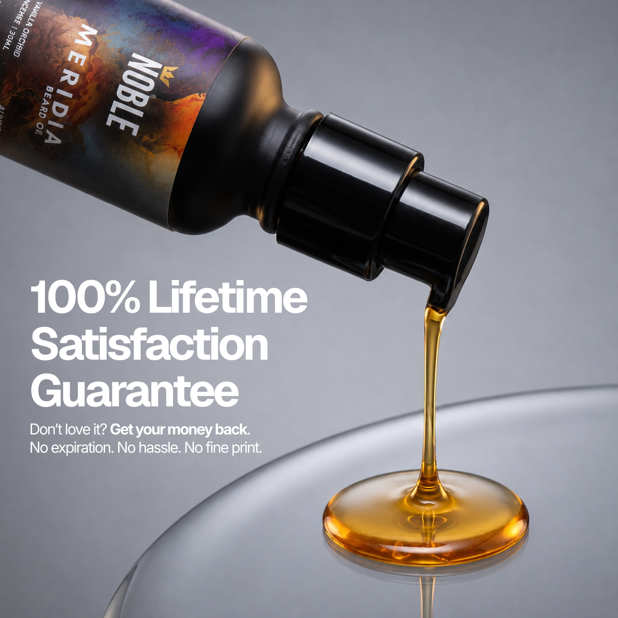 Meridia Beard Oil | Lightweight Hydration | Vanilla Orchid & Palo Santo | 1 oz