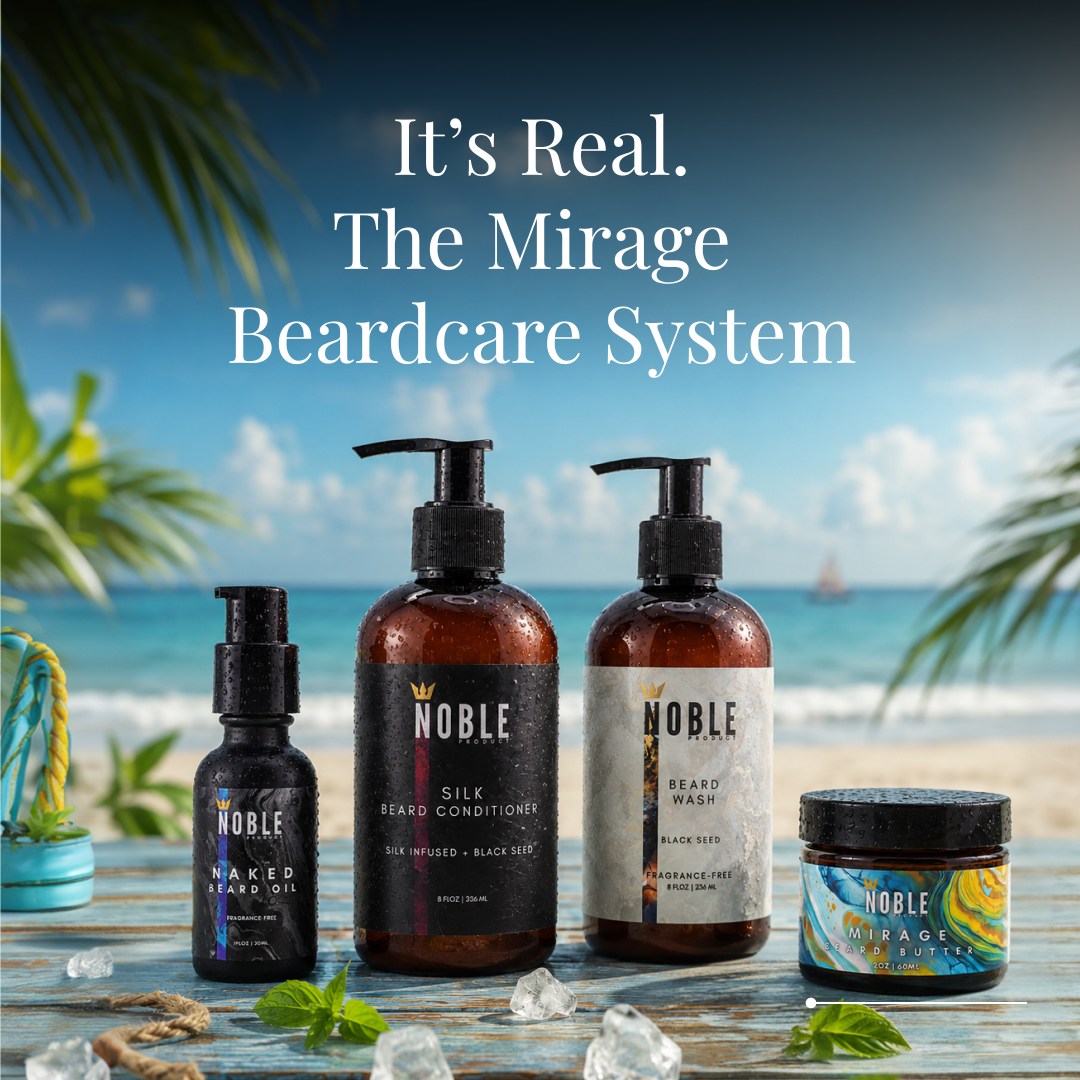 MIRAGE BEARD CARE SYSTEM | Conditioning | Bergamot & Sea Coconut | 4-Piece Set