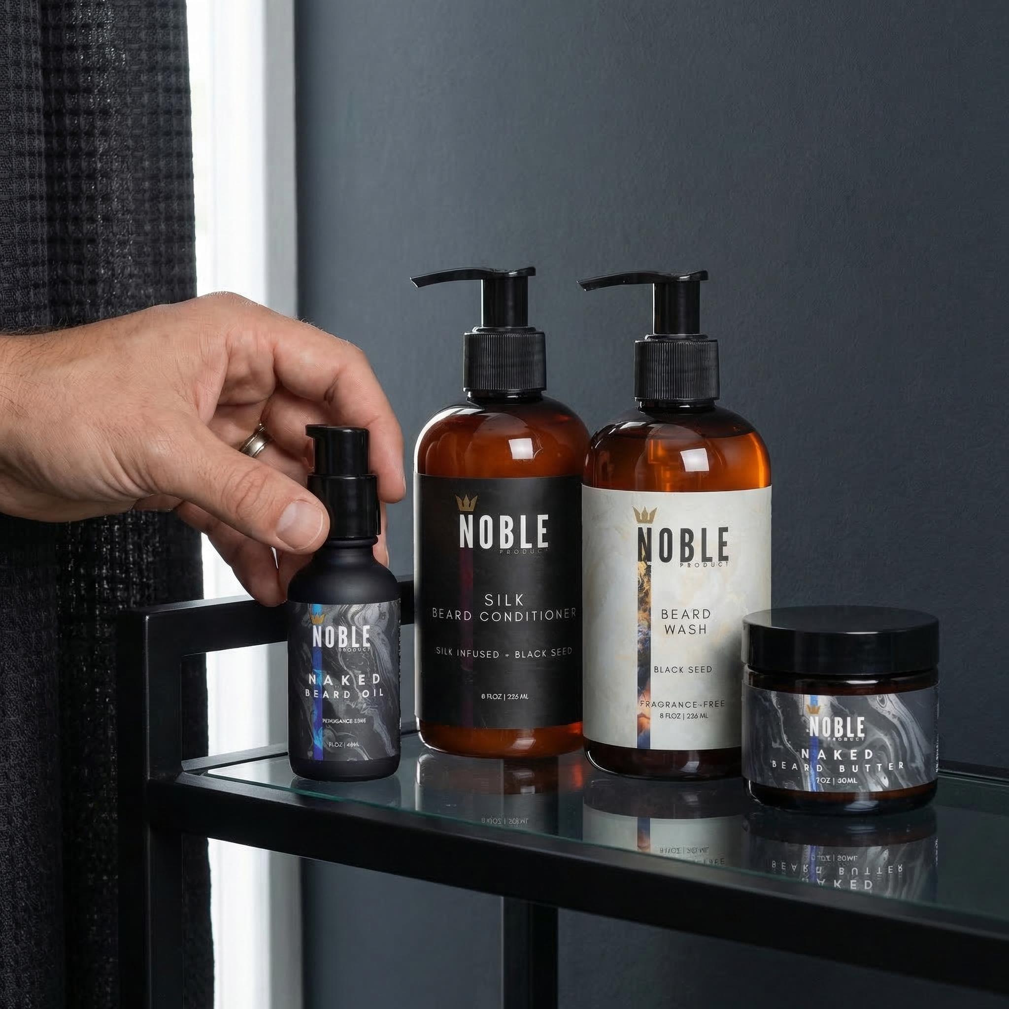 NAKED BEARD CARE COMBO | Sensitive Skin | Fragrance-Free | Butter & Oil Set