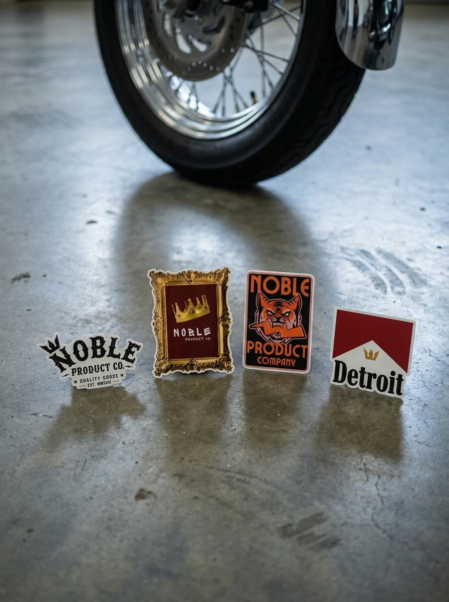 NOBLE PRODUCT CO. STICKER PACK | 4 PREMIUM MATTE VINYL STICKERS
